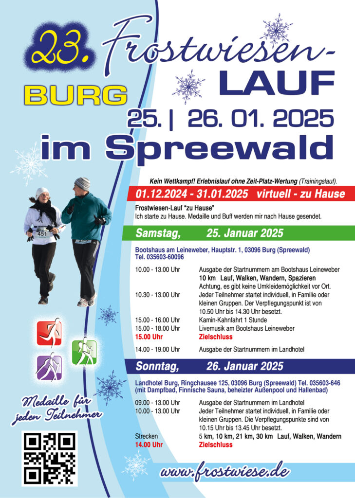 Geruhsam durch den Spreewald beim Frostwiesenlauf 2025