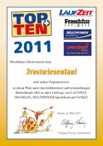 TOPTEN-Urkunde-Frostwiesen-Lauf-2011