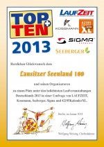 TOPTEN-Urkunde-Seenland100-2013