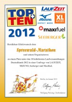 TOPTEN-Urkunde-Spreewald-Marathon-2012