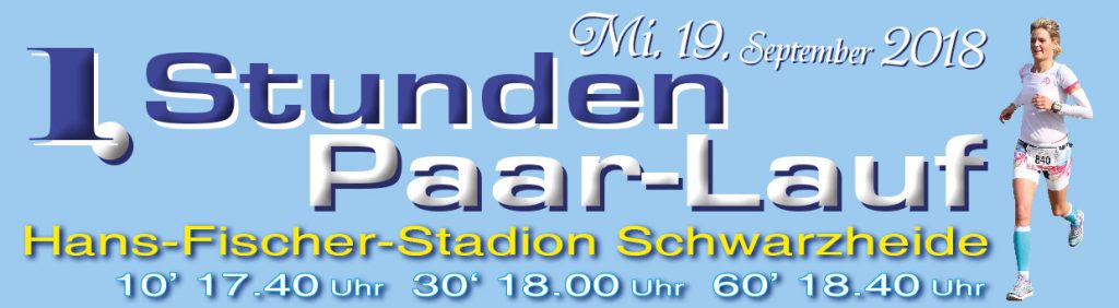 1. Stunden-Paar-Lauf am 19.09. in Schwarzheide
